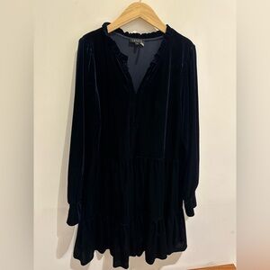 1. State Midnight Velvet Long Sleeve Dress